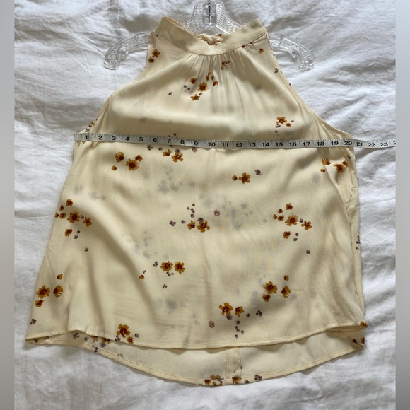 Gentle Fawn Floral Tie Neck Sleeveless Blouse Size Large - Picture 6 of 6